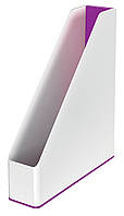 Вертикальный двухцветный лоток Leitz WOW Фиолетовый