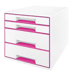 Настільний короб з ящиками Leitz WOW Pink
