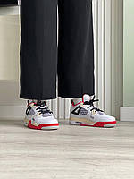 Стильні кросівки жіночі Nike Air Jordan Retro 4. Кроси для дівчат Найк Аір Джордан 4 Ретро весна осінь., фото 5