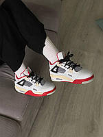 Стильні кросівки жіночі Nike Air Jordan Retro 4. Кроси для дівчат Найк Аір Джордан 4 Ретро весна осінь., фото 4