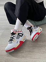Стильні кросівки жіночі Nike Air Jordan Retro 4. Кроси для дівчат Найк Аір Джордан 4 Ретро весна осінь., фото 10