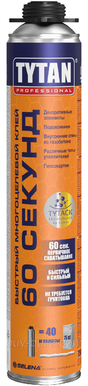 TYTAN Professional Швидкий багатоцільовий піно–клей 60 Секунд