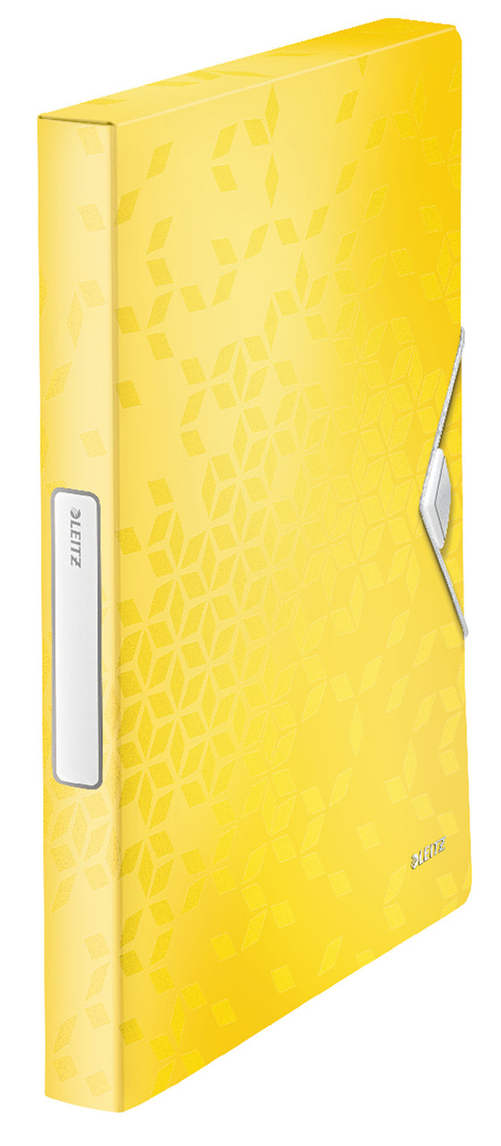 Папка-бокс на резинці Leitz WOW, A4 PP, колір "жовтий металік" арт.4629-00-16