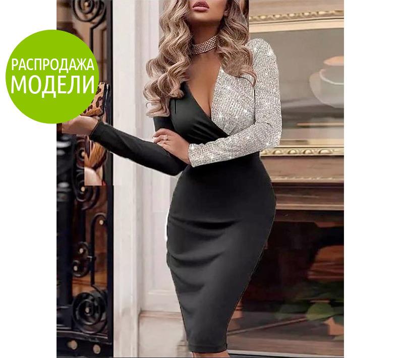 Жіноча вечірня сукня "Zarin" сріблястий 48 | Розпродаж моделі
