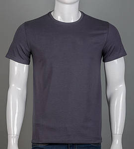 Футболка чоловіча Однотонна 2300м (Уп.4шт M-XXL), Графіт