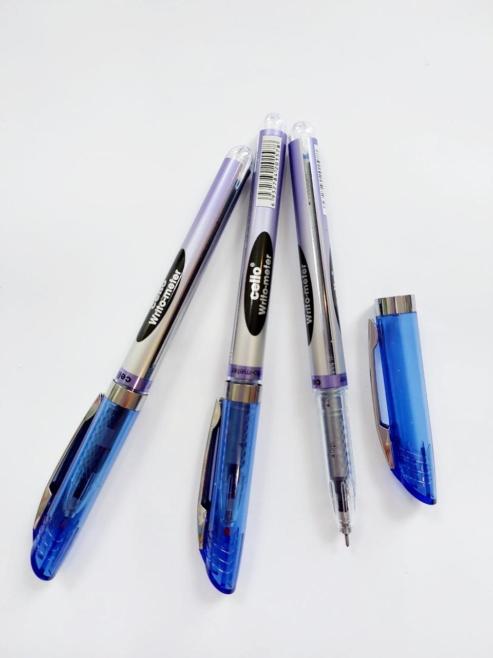 Купить Ручка масляная Cello Writo-meter 10 км синяя, цена 23 ₴ — Prom ...