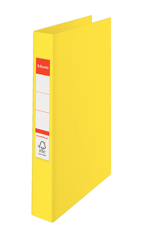 Папка-реєстратор Esselte А4, 2 кільця 25мм, колір "жовтий", арт. 14450