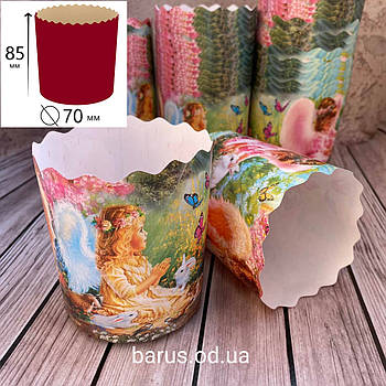 Паперові форми для випікання оптом 70*65 Ангелочки