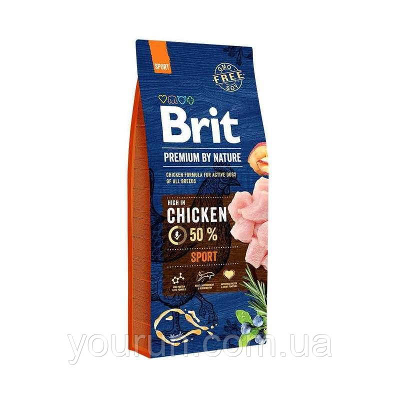 Brit Premium Dog Sport для собак з підвищеними фізичними навантаженнями 3 кг