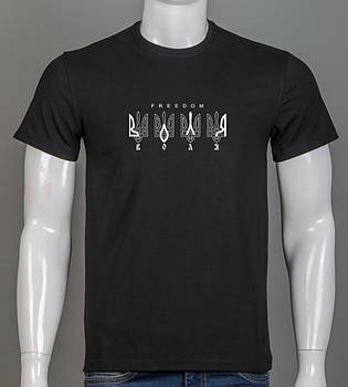 Футболка чоловіча Воля 2307м (Уп.4шт M-XXL), Чорний
