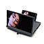 9D збільшувач екрану телефону Enlarged screen F8 скло підставка для мобільного 3D лупа чорна, фото 7