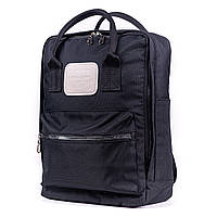 Повседневная сумка рюкзак однотонная черная трансформер для учебы прогулок и путешествий 150219