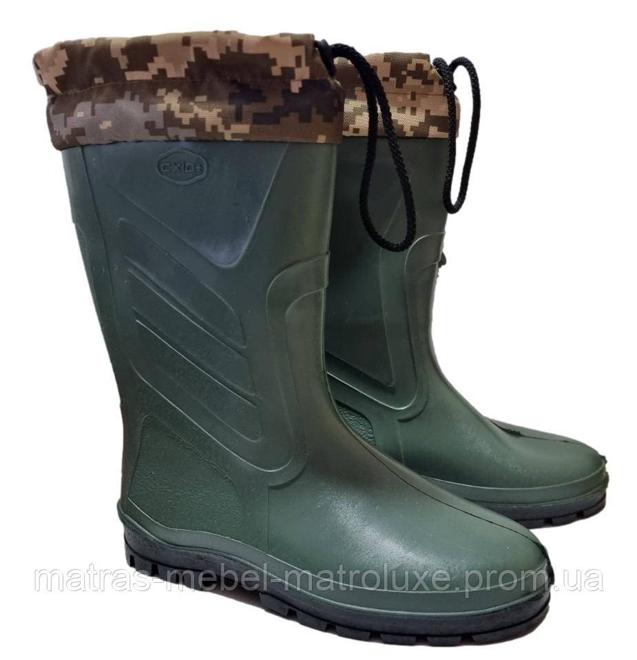 Сапог чоловічі Схід 077 мілітарі з дошивом (розмірно 45)