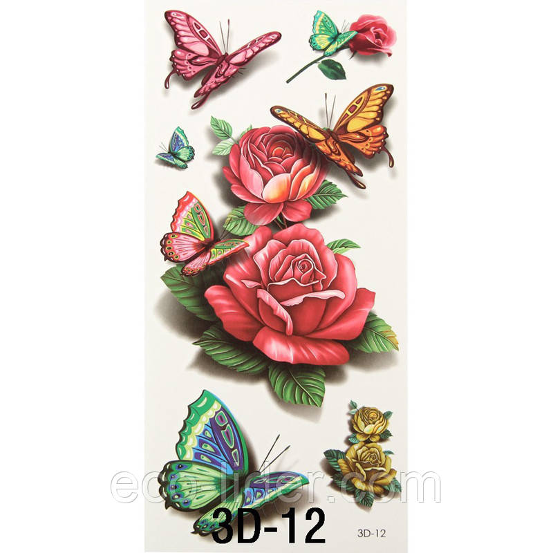 Тимчасова водонепроникна татуювання 3D Флеш тату (3d tattoo flash)