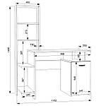 Стіл письмовий LEGA 68, фото 4