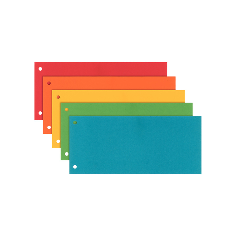 Розділювачі сторінок-закладки картонні Esselte ассорті, (5 кольорів по 20 шт), 100 штук.арт.624450
