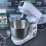 Тістоміс міксер 5 літрів 3200 ВАТ Rainberg 3 в 1 планетарний тістомішалка мультифункціональний, фото 2