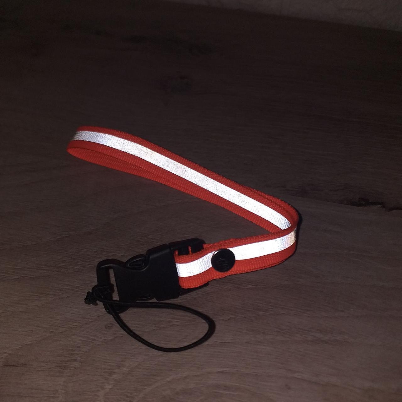 Брелок світловідбивний 19 см*1 см Жовтогарячий (KG-6507), фото 1