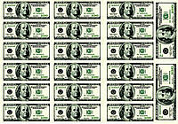 Вафельная картинка Доллары 82