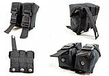 Підсумок під гранати подвійний чорний (MOLLE, підсумок для гранат на розвантаження, жилет, РПС), фото 4