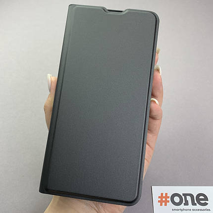 Чохол-книга для Samsung Galaxy A51 софт тач з підставкою книжка на самсунг а51 чорна p8b, фото 1