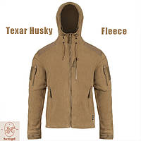 Кофта тактическая флисовая Texar Husky Coyote теплая военная Койот M, L, XL, XXL