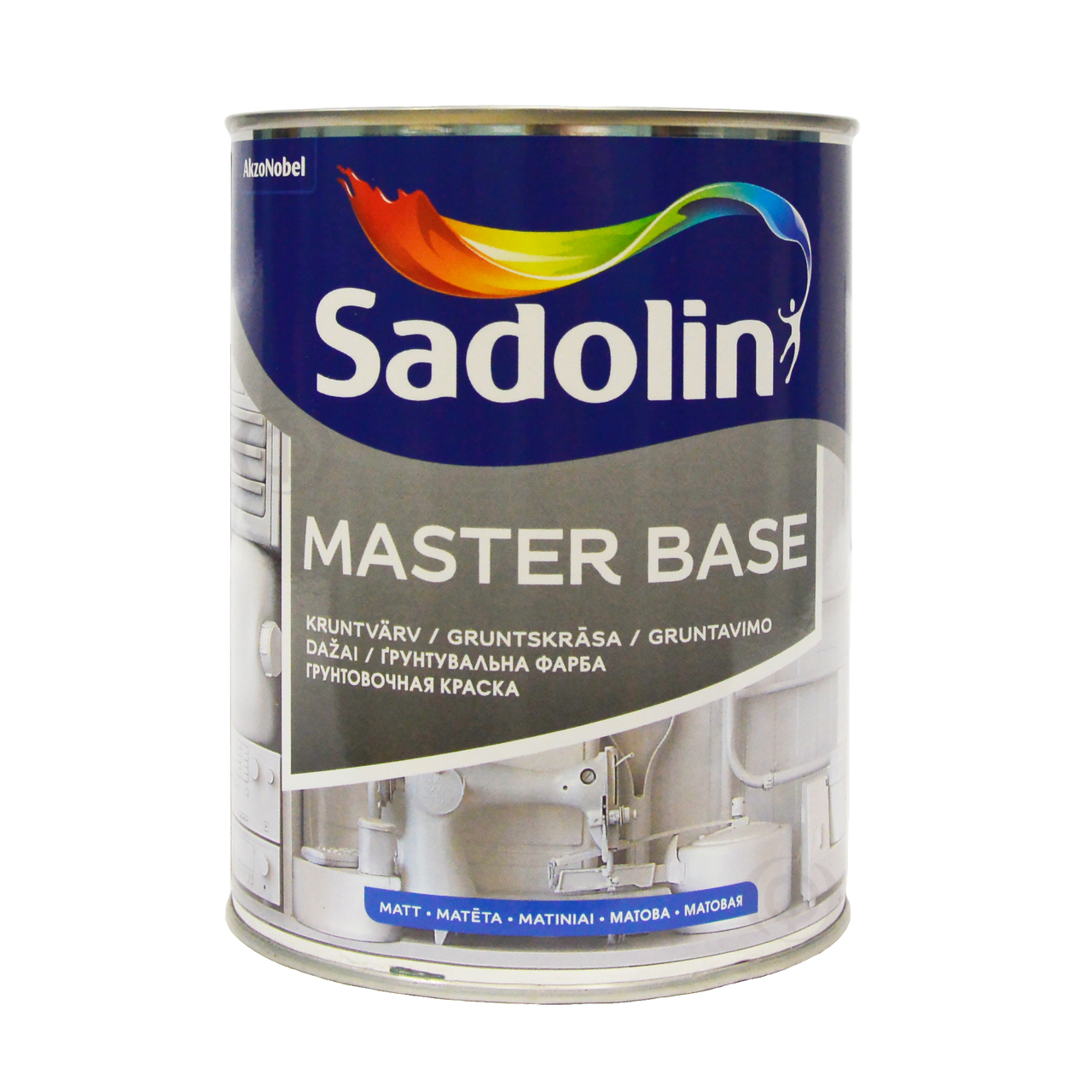 Алкідна ґрунтувальна фарба Sadolin Master Base біла 2.5 л (Садолін Майстер Бейс)