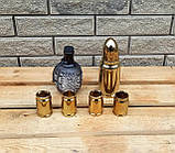 Набір для алкоголю Золота Пуля 250 мл та Граната 500 мл - подарунок для чоловіків, військових, командирів, фото 4