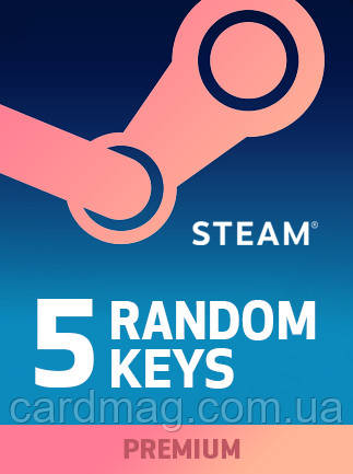 Random PREMIUM 5 Keys для ПК (Ключ активації Steam) регіон Весь світ, фото 1
