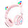 Навушники Bluetooth Stereo Hoco W39 Cute Cat Ear pink, фото 2