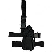 Kобура на стегно для ПМ та пістолетного магазина чорна