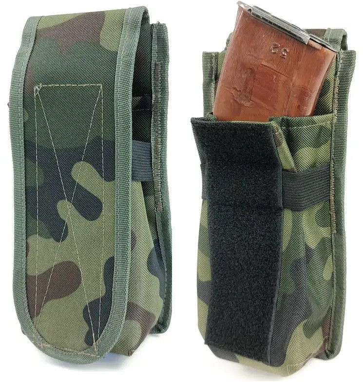 Підсумок закритий одинарний для 2 магазинів АК Cordura мультикам