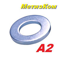 Шайба плоска M8*16 DIN 125 нержавіюча (А2)