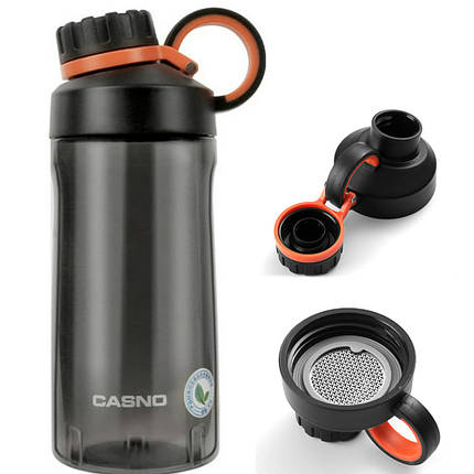 Пляшка для води Casno Waterbottle KXN-1234 500 ml grey, фото 1