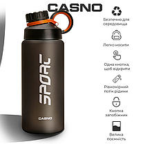 Пляшка для води Casno Waterbottle KXN-1234 500 ml grey, фото 2
