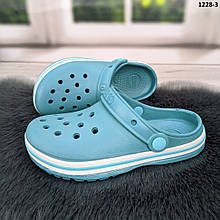 Кроки сабо підліткові для дівчинки кольору морської хвилі Dago Style р-р 33-36