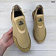 Кросівки чоловічі мокасини літні сітка пісочного кольору Dago Style 3542, фото 3
