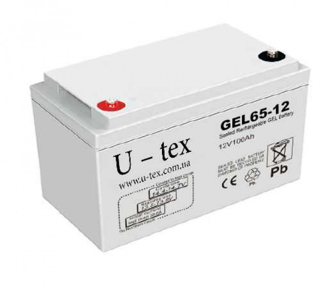 U-tex 12В / 65 Ah GEL