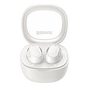 Навушники вакуумні безпровідні з мікрофоном Baseus WM02 Bluetooth в кейсі Білий (NGTW180002)