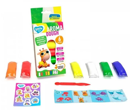 Набір для ліплення з тестом 6 кольорів Aroma Lovin, 41178
