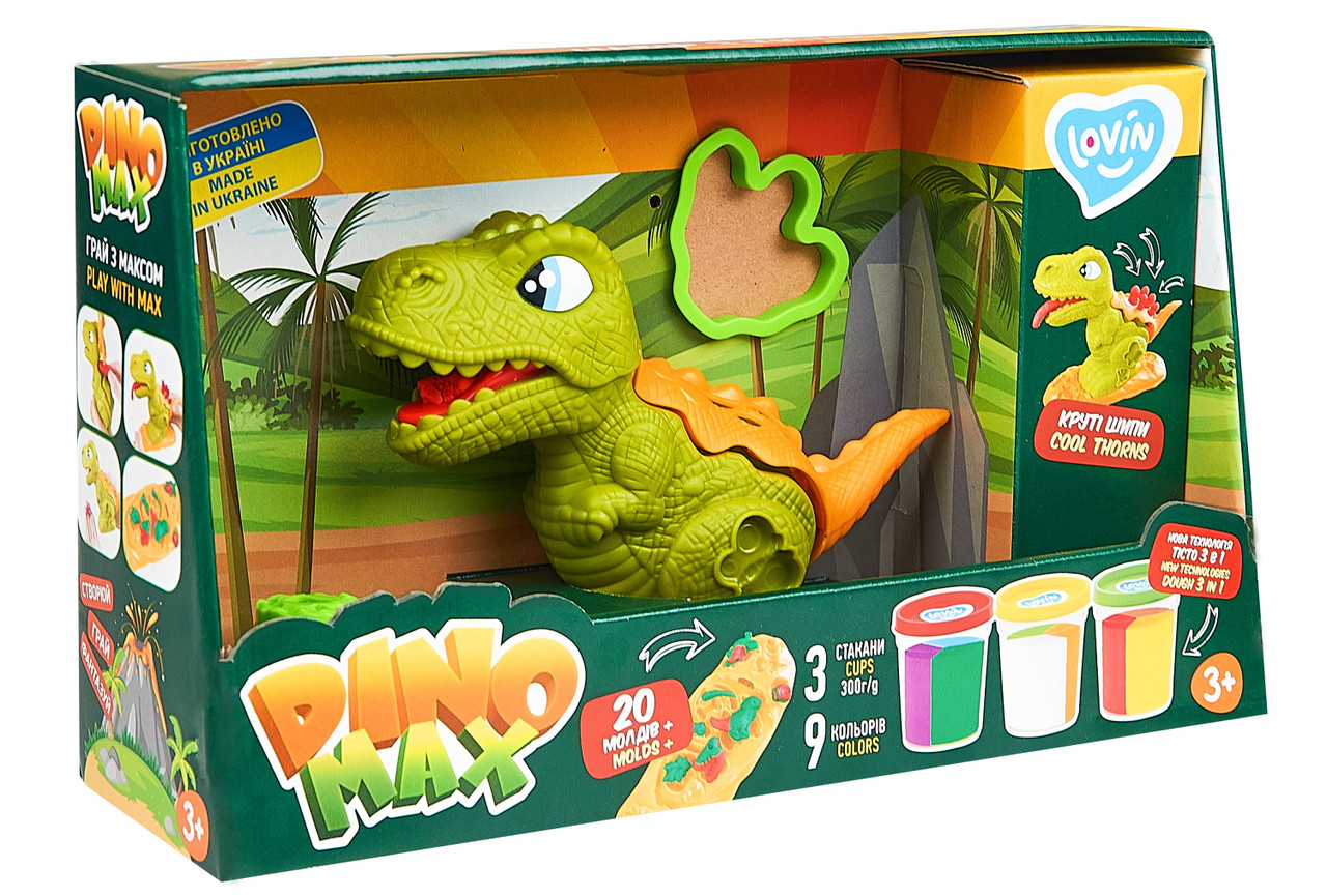 Набір для ліплення з тестом Dino Max Lovin, 41173