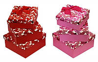 Набор коробок подарочных 3 шт. квадратные, 2 вида, A1919-88