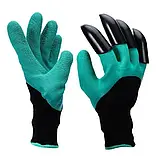 Садові рукавички з пазурами Garden Genie Gloves Гарден Джені Гловес, фото 4
