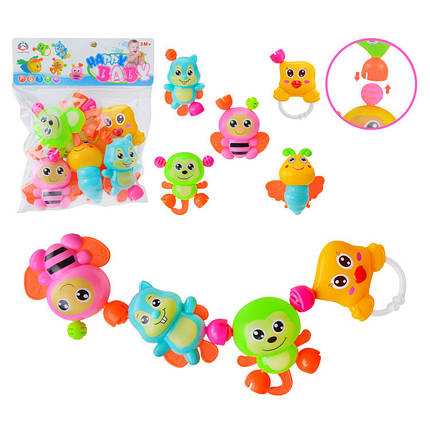 Брязкальце-конструктор 5 шт в комплекті, 068B, фото 1