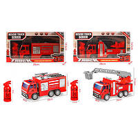 Пожарная машина инерционная, 20см, подвижные детали, 2 вида, 659-6-8