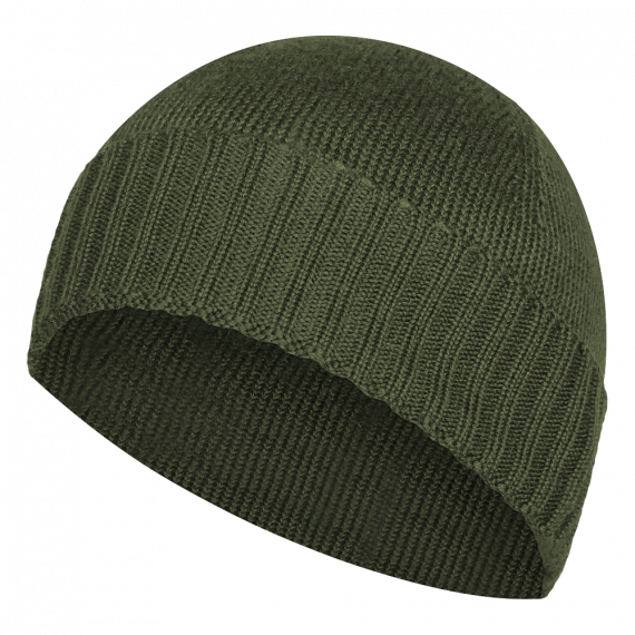 Шапка зимова чоловіча із вовни мериносу Watch Cap Merino олива, фото 1