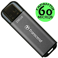 Флешка 256 ГБ Transcend JetFlash 920 USB 3.2, чорна, з метал алюміній, юсб флеш накопичувач трансенд