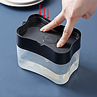Диспенсер для миючого засобу з підставкою для губки Soap Pump Sponge / Дозатор для мила, фото 9