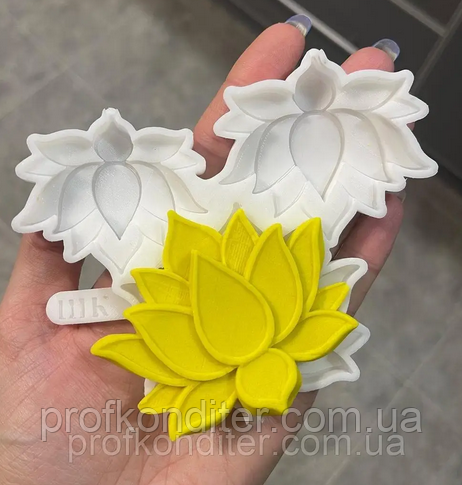 Ексклюзив. Силіконовий молд для шоколаду та ін "Лотос", фото 1