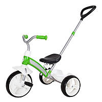 Велосипед трехколесный детский Qplay T180-5Green Elite+ Green с родительской ручкой, Vse-detyam